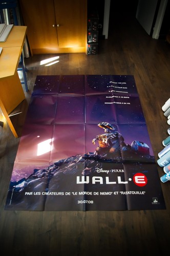 WALL.E B Disney Pixar French Grande Vintage Movie Poster Original 2008