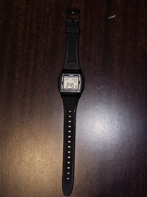 Casio Illuminator Watch Men 36mm Digital Black 28798 W-201 Casio Illuminator Watch Men 36mm Digital Black 28798 W-201