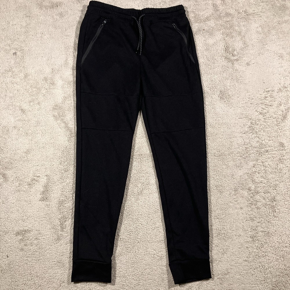 Southpole Joggers Mens Medium Black Zip Pockets Outdoors Exercise Gym Jogging