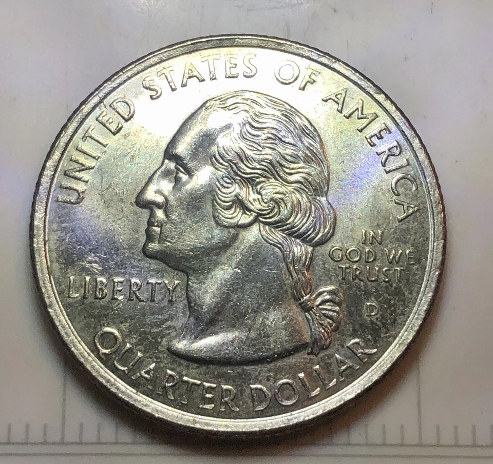 1999 D Delaware Washington State Quarter DDR Error Coin - Image 3 of 4