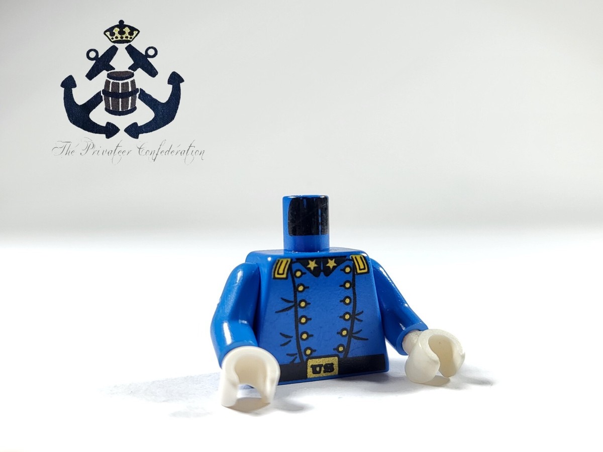 LEGO 1990s Wild Western Minifigure Torso Blue Cavalry General