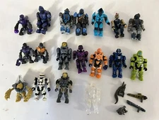 Mega Bloks Construx Mini Figures Lot of 18 See Photo For Figures & Weapons