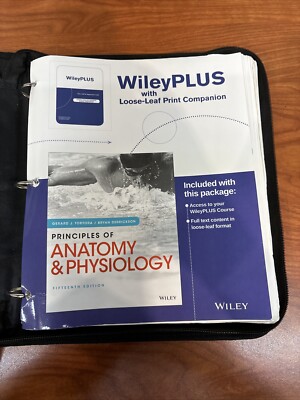 Principles of Anatomy and Physiology Fifteenth Edition Loose-Leaf w/ Case CV JD
