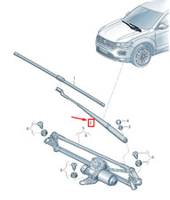 NEU VW T-ROC A1 VORDERER LINKER WISCHER ARM LHD 2GA955409A03C 2GA955409A 03C