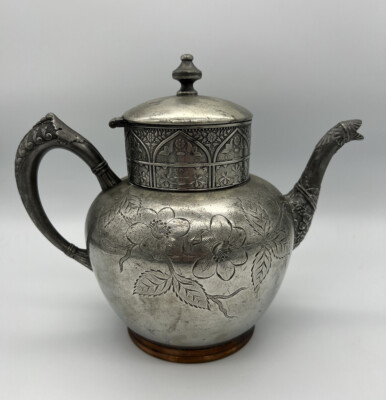 Hartford Silver Plate Co. Quadruple Plate 1411 Teapot 1881-1893