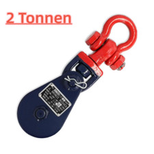 Lina stalowa Składany blok Rolka linowa z szeklikiem, rolka zwrotna Nośność 2000kg