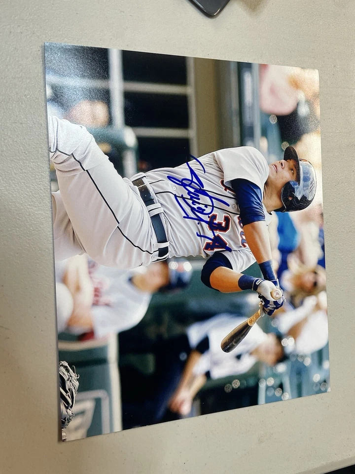 Foto autografiada 8x10 Avisail Garcia-Medias Blancas de Chicago certificado de autenticidad Gtp JSA PSA Foto 3 de 3