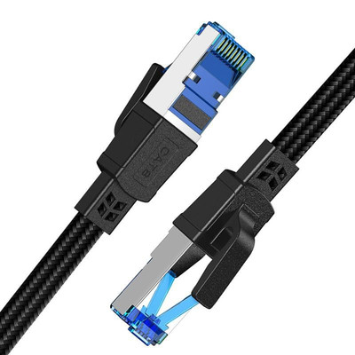 Ethernet Kabel 3M, Cat 8 40Gbps 2000MHz Hochgeschwindigkeits Netzwerkkabel, Flac