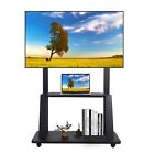 Mobile Tv Cart Rolling Floor Stand for 32-75 Inch Lcd Led Oled Flat Panel Scr.