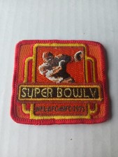NFL Super Bowl V ORANGE BOWL Super Bowl Souvenir Patch