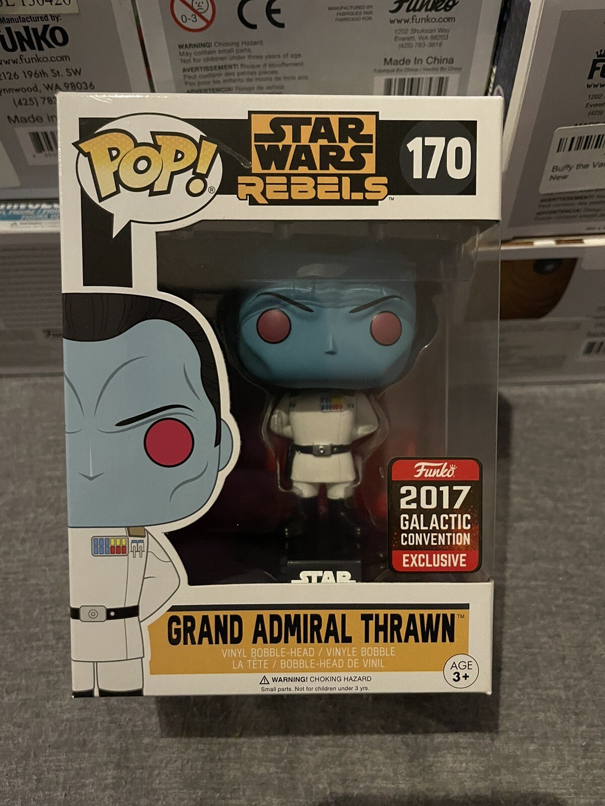 Funko Pop Star Wars 170 Grand Admiral Thrawn 2017 Galactic Convention Exclusive