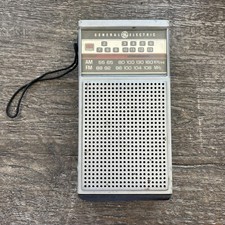 Vintage GE General Electric Portable Radio AM/FM/TV Sound/NOAA Weather 7-2924A