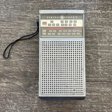 Vintage GE General Electric Portable Radio AM/FM/TV Sound/NOAA Weather 7-2924A