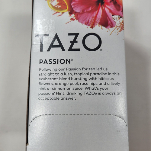(3) Tazo Passion Kräutertee koffeinfrei 20ct Hibiskus Orange Hagebutten BB 4/26 - Bild 6 von 7