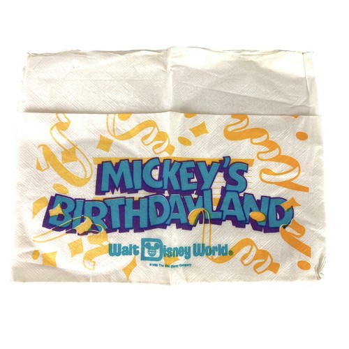 Mickey’s 60th Birthday Mug With Rare Napkin From Birthdayland 1988 - Picture 3 of 8