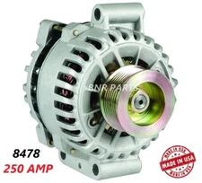 250 AMP 8478 Alternator Ford F Super Duty 6.0 High Output Performance HD NEW USA
