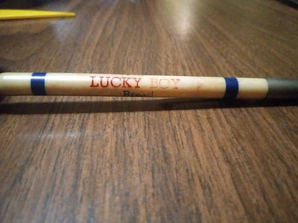 Lápiz mecánico Lucky Boy Bread de colección funciona muy bien decente EE. UU. muy raro difícil de encontrar Foto 3 de 4