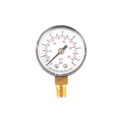 GRAINGER APPROVED 4FLP8 Pressure Gauge,Test,1-1/2 In 4FLP8