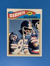 1977 Topps Ray Rhodes RC Rookie Card #98 New York Giants Set Break. rookie card picture