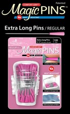 Taylor Seville Originals Comfort Grip Magic Pins Extra Long Regular -Quilting...