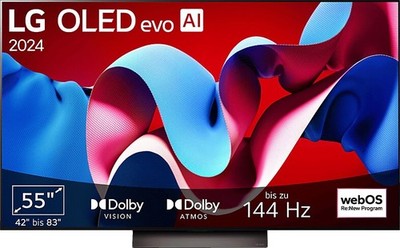 LG OLED55C43LA OLED 4K UHD Smart TV 55 Zoll WebOS24 Ultra Slim LG Alpha 9 Gen7