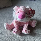 Ty Beanie Baby Mystique Pink Striped Tiger Plush Beanbag 2003 Vintage