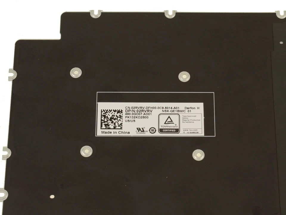 Nuevo teclado retroiluminado 2 en 1 para computadora portátil Dell OEM Inspiron 7490 7391 0XKG 2RVRV Foto 3 de 3