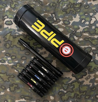 EVIL Pipe 6 Pc Paintball Barrel System ICD Threads Bore Sizers 16  Gloss Black