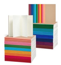 60 Pack Mini Pocket Lined 60 Packs Lined  Rainbow Spines Lined/Ruled