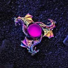 Metal Finger Spinner Sky Dragon Design Durable Adult Fidget Toy Long Spin Time