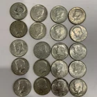 Lot of 20  Kennedy 40% Silver Half Dollars 10 Face value.