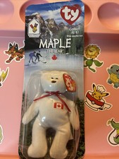 Maple The Bear -1996 McDonald's Ty Beanie Baby With Rare 1 Errors 1993