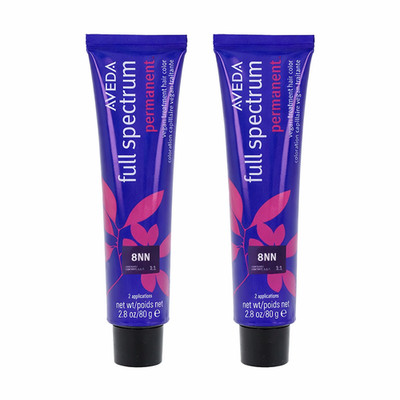 Aveda Full Spectrum Permanent Hair Color 8NN Pack of 2, 80ml / 2.8oz