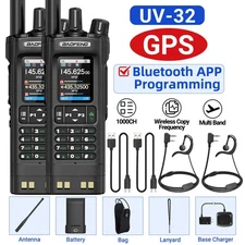 10W GPS Handheld Walkie Talkie Two Way Radio Long Range Communication Device Uni