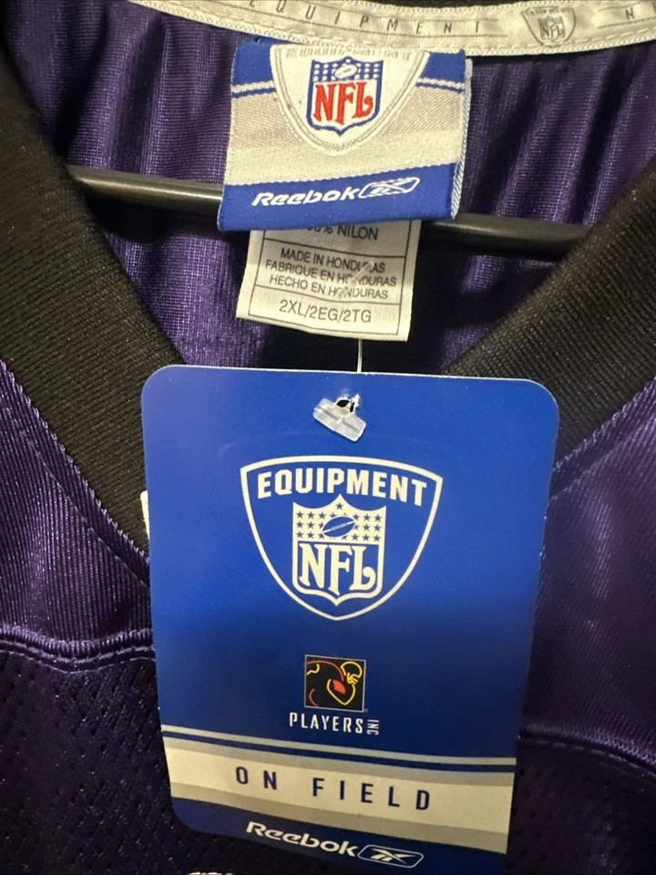 Camiseta de fútbol americano On Field Deion Sanders Baltimore Ravens NFL para hombre talla XXL NUEVA Foto 2 de 4