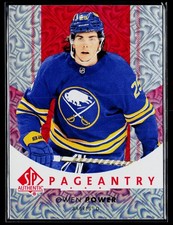 2022-23 SP Authentic #P-62 Owen Power Pageantry Red Buffalo Sabres