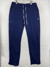 FIGS Scrub Pants Womens Small Navy Yola Technical Collection Drawstring Pockets