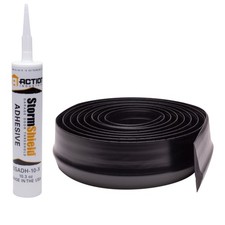 Storm Shield Garage Door Threshold Seal, Black 16 ft PVC, Made in USA 16 Feet