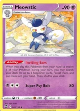 Meowstic 082/195 SWSH12 Silver Tempest Pokemon 006367