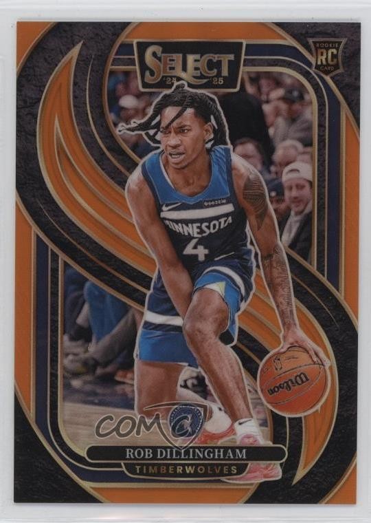 2024-25 Panini Select Premier Level Orange Prizm 59/65 Rob Dillingham #187 4o1