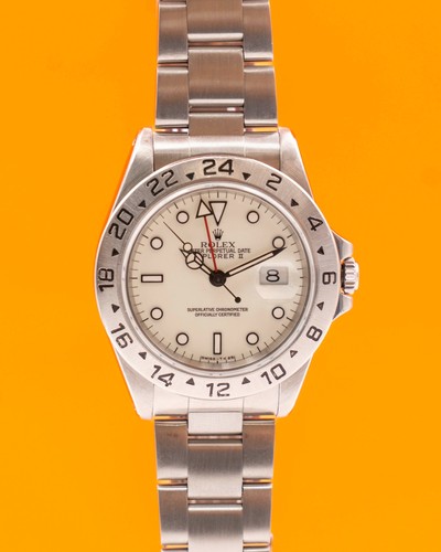 Rolex Explorer II 40mm 16570 Cream Dial