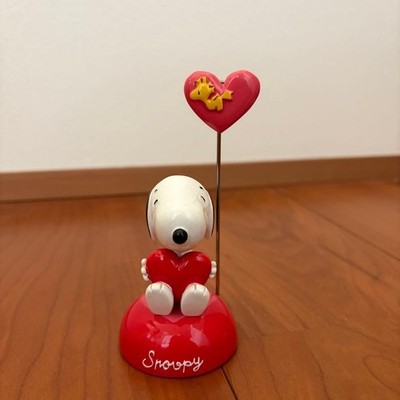 USJ Snoopy Herz Foto Halter MemoClip Ständer Peanuts Universal Studios...