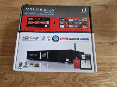 Volksbox Web Edition mit HD+ Karte für 12 Monate (orig. Verpackt)
