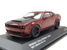 Dodge Challenger SRT DEMON 2018 Rouge Foncé Modèle Miniature 1:43 Solido
