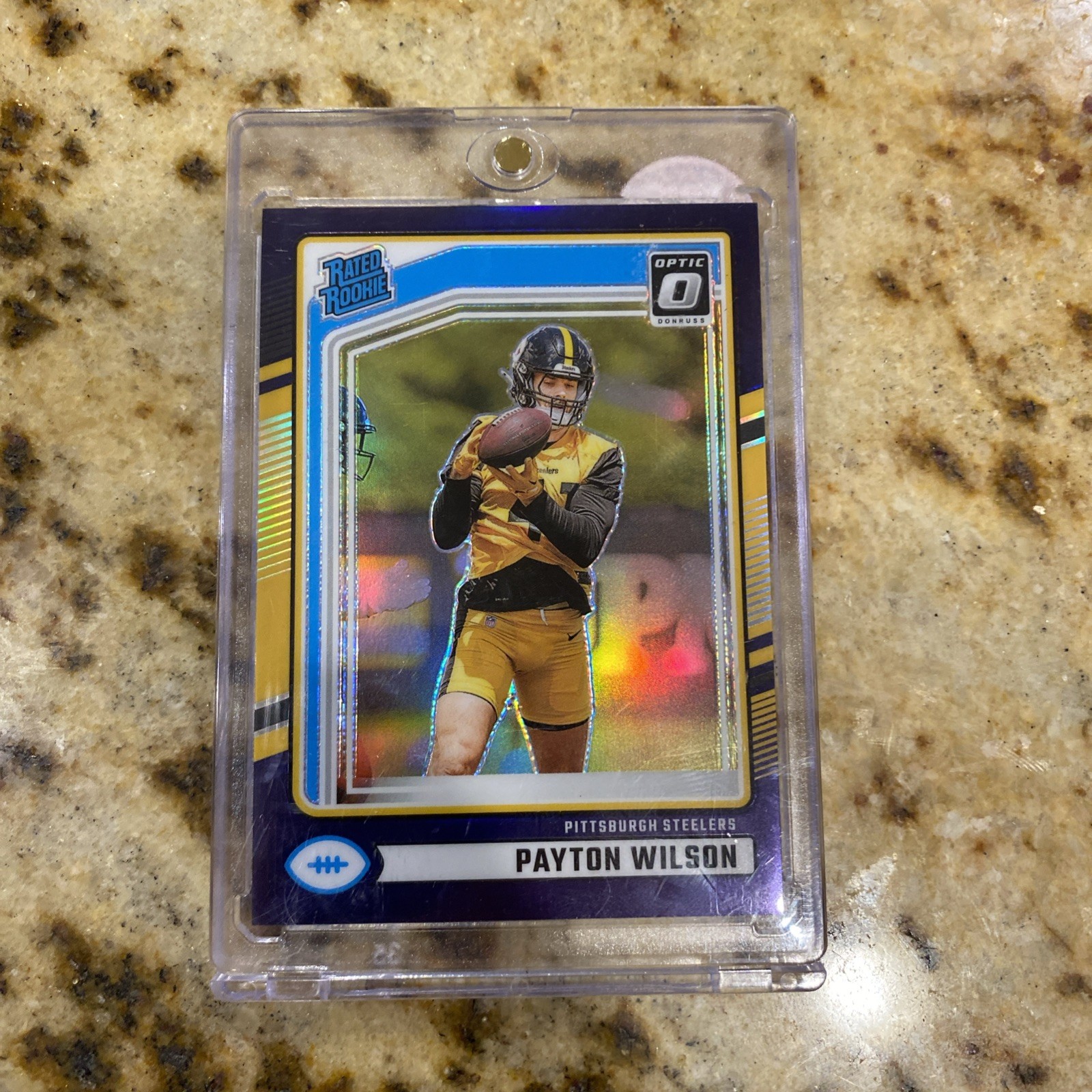2024 Panini Donruss Rated Rookie Prizm Payton Wilson Steelers #342 /50