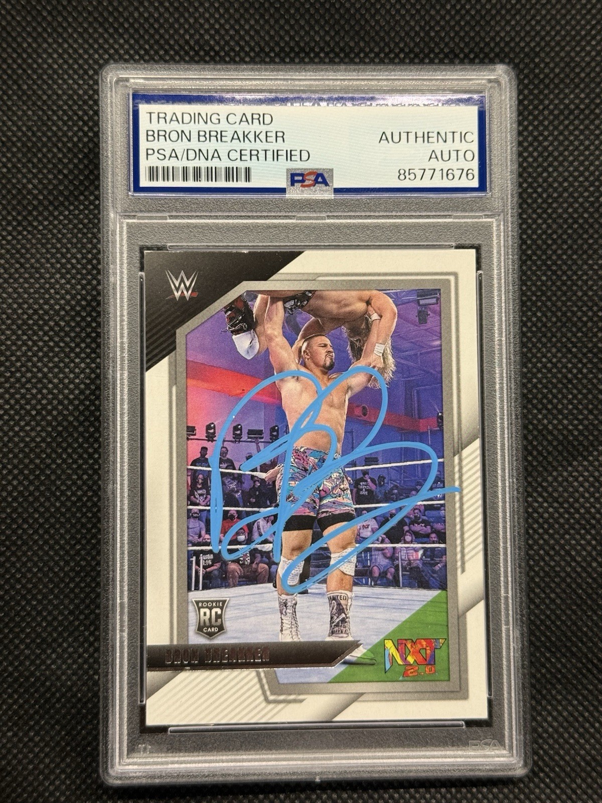 Bron Breakker Signed 2022 Panini NXT 2.0 #25  RC