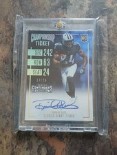 2016 Panini Contenders Derrick Henry Rookie Auto Card Championship Ticket #17/25