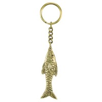 SchlüSselanhäNger - Fisch AnhäNger Aus Messing Sea-Club