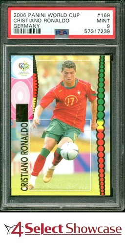 2006 PANINI WORLD CUP GERMANY #169 CRISTIANO RONALDO PSA 9