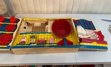 Vintage Kidd-E-Kitchen Amsco Doll E Toys Cardboard Box Toy Ajax Vel Brillo